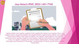 Jasa Notaris PPAT 0852 1401 7760 [upl. by Vod]