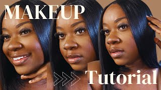 STEP BY STEP NATURAL MAKEUP TUTORIAL FOR BEGINNERS AFFORDABLE MAKEUP [upl. by Chasse]