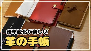 【革手帳の大好きなところを話すだけの動画】プロッター｜トラベラーズノート｜ヘルツ｜サニーライト手帳 [upl. by Suhpesoj828]