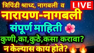 LIVE नारायण नागबली संपूर्ण माहिती मराठी मध्ये  Narayan Nagbali full information in Marathi [upl. by Wons]