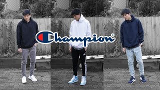 Amazing Affordable Hoodies  Lookbook with Champion S700 [upl. by Hcab708]