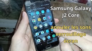 Comment annuler les sons verrouillage écran en Samsung Galaxy J2 Core [upl. by Meldoh]