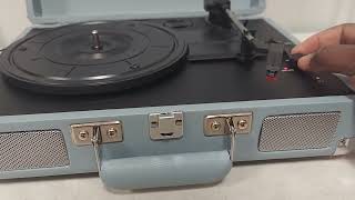 CROSLEY CR8005DTN CRUISER DELUXE TURNTABLE RECORD PLAYER [upl. by Nnylhsa996]