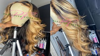 Highlighted wig tutorial [upl. by Laundes815]