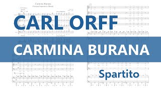 Carl Orff  Carmina Burana spartito w orchestra [upl. by Emma700]