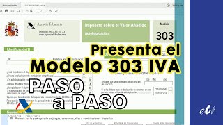 🖊 Cómo rellenar y presentar el modelo 303 por Internet  Paso a Paso [upl. by Leach]