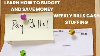 Over 50 and Learning How to BudgetWeekly Bills Cash Stuffing 680Episode 122 ROADTO3K [upl. by Denae]