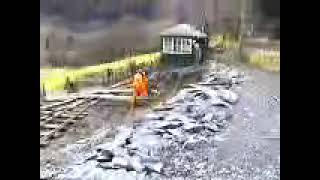 Corris Railway  February 1999 working party 1 [upl. by Nilhsa]