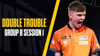 HUGE NAMES IN GROUP B 🔥  Darts  Series 8 Double Trouble  Group B Session 1 [upl. by Marietta]