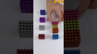 The tiny magnetic balls perfectly attach to each other asmr satisfying shrots FunFun magnetic [upl. by Okihcim]