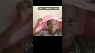 Easy Church Gele for BEGINNERS geletutorial shorts hair [upl. by Waters]