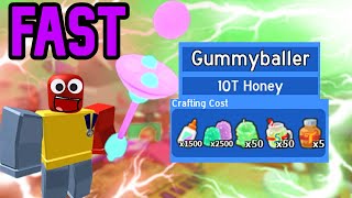 How To Craft GUMMY BALLER Fast In Bee Swarm Simulator [upl. by Lledniuq]