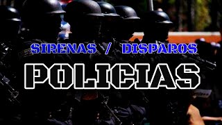 Efectos de sonido  Sirena policía persecución y ruido del motor [upl. by Aholla]