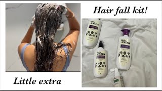 Little Extra anti hair fall kit  Ft Reactivate hair growth serum review [upl. by Imeaj7]