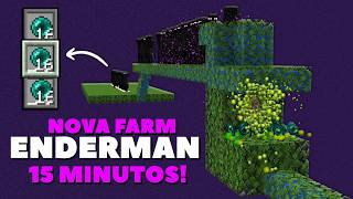 ✔️ FARM DE ENDERMAN e XP MAIS FÁCIL do MINECRAFT 121 [upl. by Jewett]