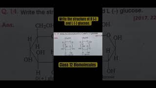 Write the structure of D  and L  glucoseyt [upl. by Idou]