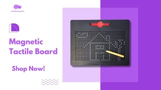 Exploring the Magnetic Tactile Board A Revolutionary Tool for Braille Learning Tactile Drawing [upl. by Pages142]