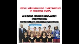 2018 Womau IMAC South Korea  Philippines Arnis  Single Event  Xhedrick [upl. by Nannaihr]