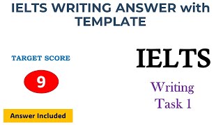 IELTS Writing test 1  Answer with template [upl. by Sumer]