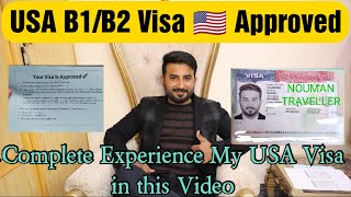 USA B1B2 VISITOR VISA APPROVED  USA VISA FROM PAKISTAN 2022  USA VISA COMPLETE EXPERIENCE [upl. by Acirej]