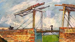 The Langlois Bridge at Arles Wallraf Richartz Van Gogh oil painting reproduction [upl. by Baum658]