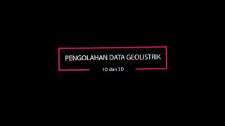 TUTORIAL PENGOLAHAN DATA GEOLISTRIK RESISTIVITAS 1D DAN 3D MENGGUNAKAN SOFTWARE IP2WIN DAN ROCKWORKS [upl. by Ruzich139]