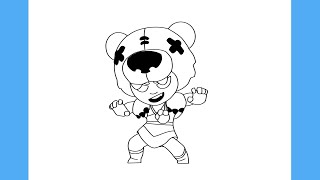 HOW TO DRAW NITA  BRAWL STARS [upl. by Englis]