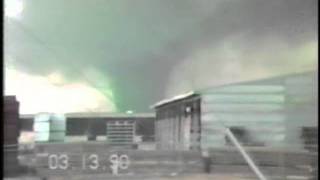 Video of the 1990 Hesston tornado as it approached town [upl. by Anabahs595]