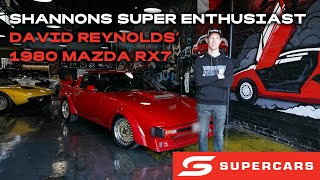 David Reynolds 1980 Mazda RX7  Shannons SuperEnthusiast  2024 Repco Supercars Championship [upl. by Litta]