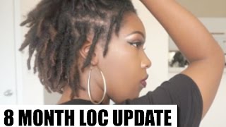 8 Month Loc Update  THICKER Locs  Loc Mistakes  Splitting Starter Locs [upl. by Yessydo16]