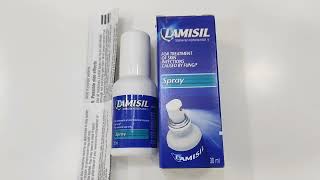 Lamisil spray terbinafine for itchingfungal infection uses and side effects  Medic Health [upl. by Boorer491]