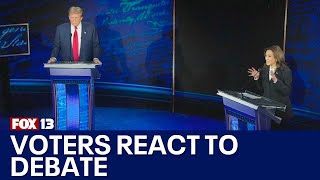 Voters react to Harris Trump presidential debate  FOX 13 Seattle [upl. by Metzger]