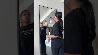 Unboxing my new IKEA Hovet mirror in black 🖤🖤 [upl. by Nedi]