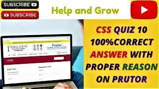 CSS QUIZ 10  PRUTOR  NO UFM  100 CORRECT ANSWERS WITH REASON [upl. by Natalina]