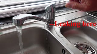 Mixer tap leaking from body [upl. by Llirrehs]