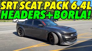 Dodge Charger Scat Pack Widebody 64L HEMI V8 w HEADERS amp BORLA ATAK CATBACK [upl. by Erwin662]