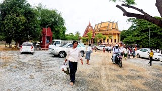 Pchum Ben Day in Kandal Province Pagoda Cambodia Countryside Lifestyle Food Tour amp More [upl. by Laurel]