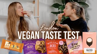 VEGAN SNACKS  Taste Test aus London  annrahel [upl. by Nykal]