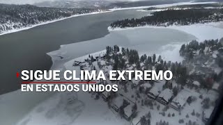 Clima extremo en Estados Unidos las nevadas no terminan [upl. by Derrik]