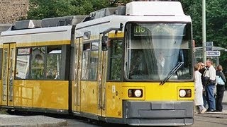 Straßenbahn Berlin von Friedrichstraße nach Pankow [upl. by Ardnovahs]