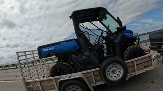 Driving on the Mackinac Bridge Mackinaw City to St Ignace Michigan 29 August 2024 NGH bridge [upl. by Odeen]