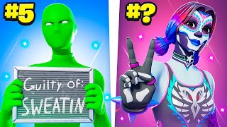 SWEATIEST Fortnite Combo of Each Rarity [upl. by Aserat]