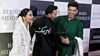 Tejasswi Prakash with Karan Kundrra and Pratik arrives at Baba Siddiques Iftaar Party 2023 [upl. by Ainahpets]