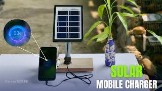 Solar Mobile Charger  5V Solar Panel  TP4056  Azhars Creation [upl. by Bertero]