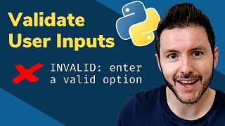 How to Validate User Inputs in Python  Input Validation in Python [upl. by Gerdy]