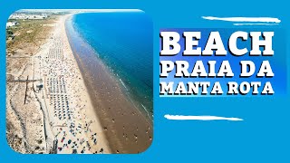 TOP BEACH PRAIA DA MANTA ROTA  BEACHES ALGARVE PORTUGAL [upl. by Eedia476]