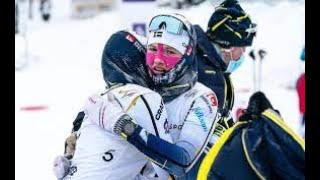 JuniorVm Skidor 2021 Stafett Damer Stepanova vs Sweden [upl. by Kcirre513]