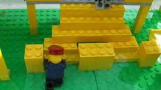 Lego Titanic  The stairs flooding [upl. by Atilem587]