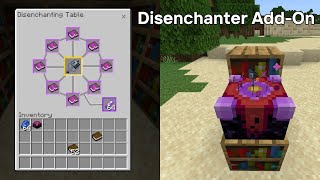 Ultimate Minecraft Bedrock Disenchantment Table AddOn Easily Remove Enchantments [upl. by Ymmot839]