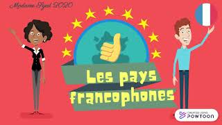 Les pays francophones 29 countries in 2 minutes [upl. by Burra]